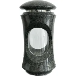Lampion granitowy okrągły