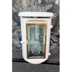 Lampion solarny biały