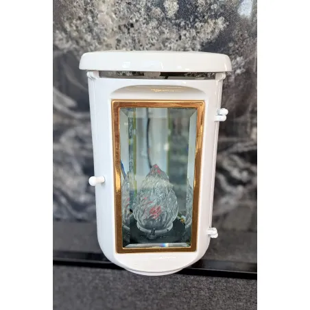Lampion solarny biały